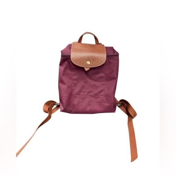 Longchamp Le Pliage Original M Backpack, Burgundy - Picture 1 of 4
